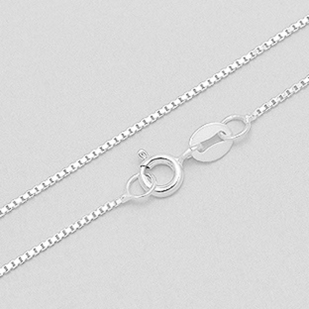 STERLING SILVER 1 MM SILVER BOX CHAIN